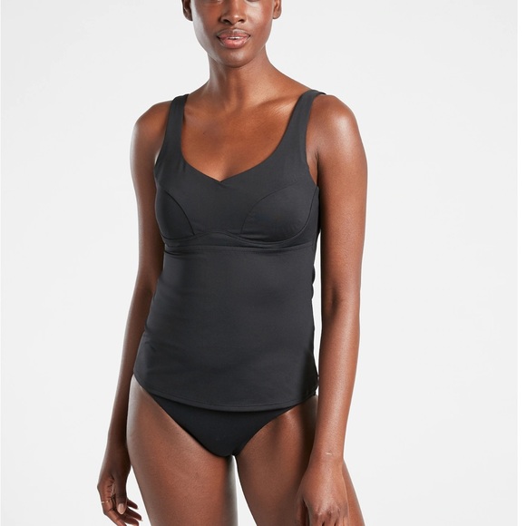 Athleta Other - NWT Athleta Bondi Bra Cup Tankini Top Black Size 34 B/C